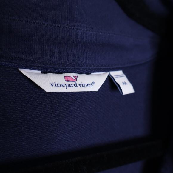 VINEYARD VINES Polo Popover Sweatshirt Navy Blue Long Sleeve Women's M - Picture 8 of 10